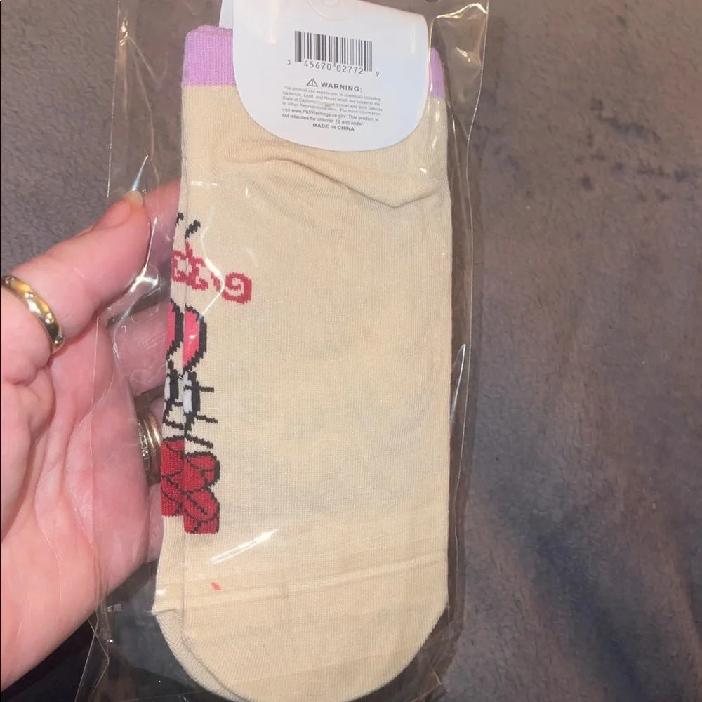 Hello Kitty bundle socks, necklace, earrings, zipper pull, coin purse nwt